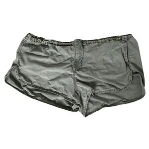 Urban Outfitters Olive Green Utility Drawstring Shorts XS Streetwear Grunge Goth